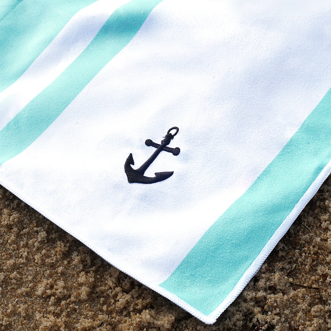 Aqua green quick dry travel beach towel extra large xl sand free